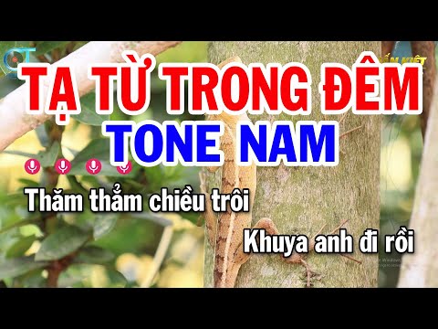 Karaoke Tạ Từ Trong Đêm Tone Nam Bm || Nhạc Sống Mới || Karaoke Tuấn Kiệt