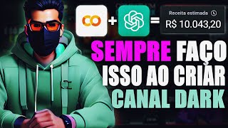 Como eu estou Criando Canais Dark para Monetizar Rápido e Ganhar Dinheiro no YouTube