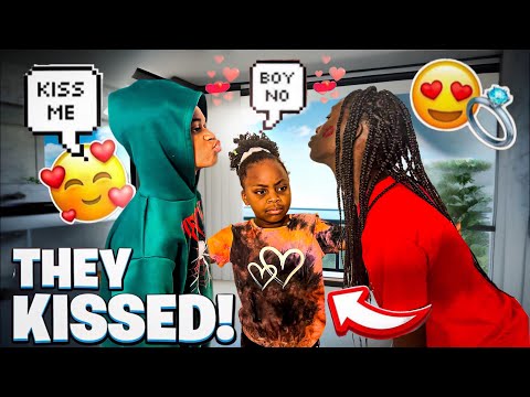 MALAYSIA AND CAIDEN KISSED PRANK ON OUR DAD HE GOT HEATED😡😡😡💋💋💋