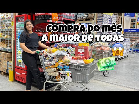 COMPRAS DO MÊS DE NOVEMBRO| COMPREI MUITA COISA! A MAIOR DESSE ANO 🛒😱 NO ATACADÃO