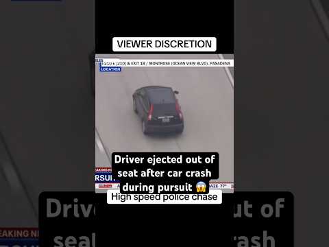 driver ejected out of seat during high speed police chase #shorts #viralshort #policechase #blowup