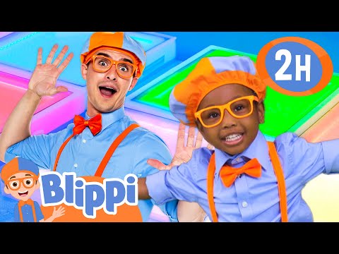 Blippi's Most Colorful Dance Party | BEST OF BLIPPI TOYS | Educational Videos for Kids