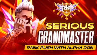 Grand Master Region Top 1 Rank Push With AlphaDon - FreeFire Live Telugu #freefire #freefirelive #ff
