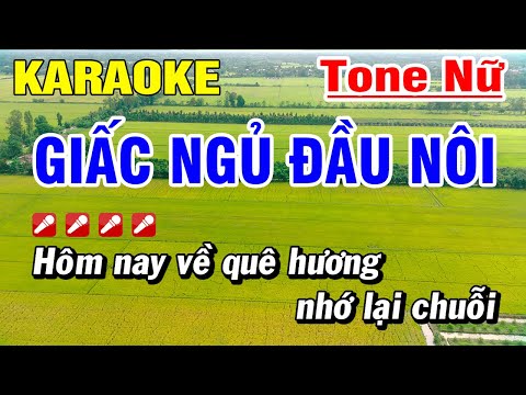 Karaoke Giấc Ngủ Đầu Nôi Nhạc Sống TONE NỮ | Hoài Phong Organ