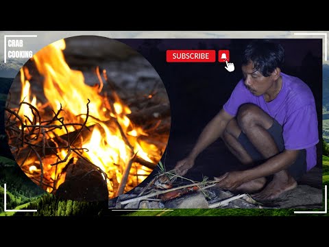 Grilled Crab near the sea.