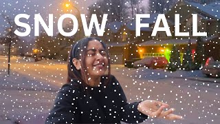 My First Snowfall in Canada ❄️😍