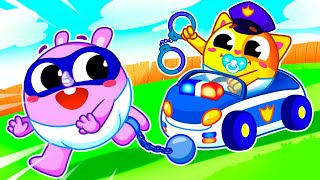 Baby Police Officer Chase Thief Song 🚓👮‍♂️Fun Police Adventure for Toddlers | Muffin Socks