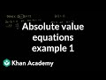 Exploring Absolute Value Equations in Algebra