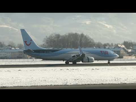 30 minutes watching planes at Salzburg Airport [4k]