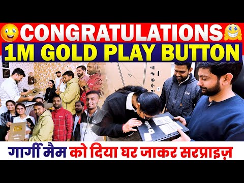 Golden Play Button Unlocked | 1 Million Subscribers, Thank You Students, Target with Ankit