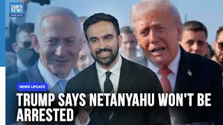 YouTube video thumbnail: US President Trump Says Netanyahu Won't Be Arrested at UN in New York