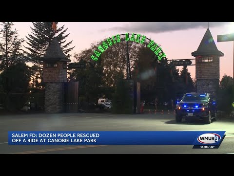 YouTube video thumbnail: 12 People Rescued From Stuck Time Winder Ride at Canobie Lake Park