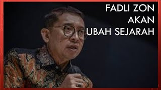 FADLI ZON UBAH SEJARAH 98: Apa Penting Futuristik?