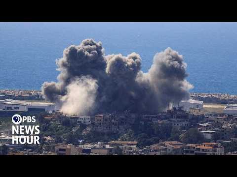 YouTube video thumbnail: Israel Strikes Lebanon Without Warning, Hours After Iran Ceasefire Announced