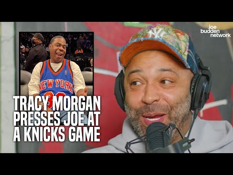 Tracy Morgan Presses Joe Budden at a Knicks Game