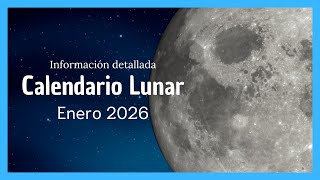 ▶️ CALENDARIO LUNAR ENERO 2026 ✅ TODAS LAS FASES DE LA LUNA ENERO 2026 - FASES LUNARES 2026 VÍDEO