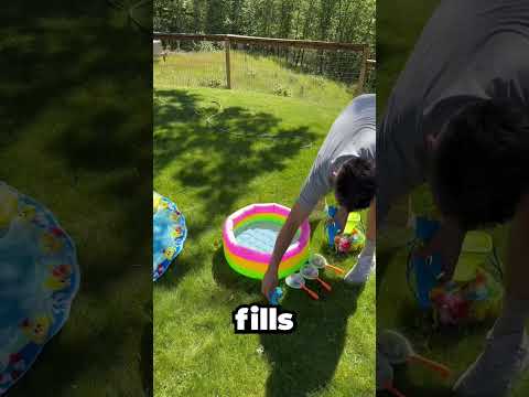 Best Backyard Waterpark! 💧🥹🛝