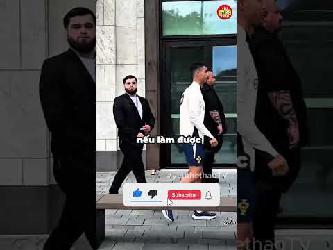 Mức lương khi làm vệ sĩ cho Ronaldo #ronaldo #cr7 #sports