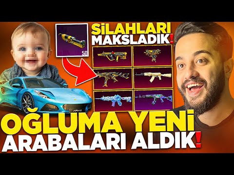 OĞLUMA YENİ ARABALARI ALDIK! SİLAHLARI FULLEYİP 1vs4 GİRDİM! (27 KİLL) PUBG Mobile