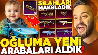 OĞLUMA YENİ ARABALARI ALDIK! SİLAHLARI FULLEYİP 1vs4 GİRDİM! (27 KİLL) PUBG Mobile