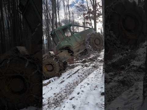 🚜🪵❄️ #timbersports #timberjack450c #forestwork #forestjob #timberjack #forest #timberjack240