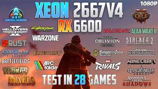 $380 Gaming PC: Xeon E5-2667 V4 + RX 6600 Test in 28 Games