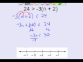 Solving Multi-Step Inequalities with the Distributive Property