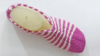 Knitting Ladies Socks , Shoes | Woolen Socks Knitting