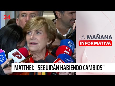 Matthei desdramatiza cambios en comando y salida de 11 voceros  | 24 Horas TVN Chile