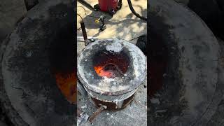 Upgraded my furnace with a new burner and the blower recommended for the Housemade Apollo forge.