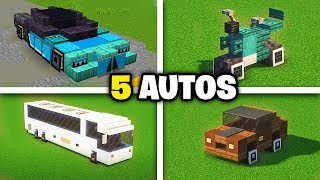 5 Autos bauen in Minecraft 1.21 - 5 Minecraft Auto Tutorials