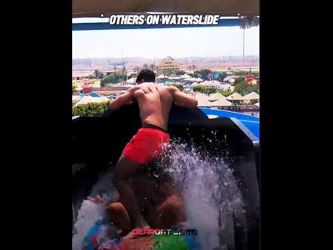 Others on Waterslide vs The Guy 💀#trollface #edit