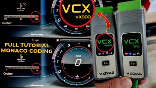 Activation of Temperature Mode on Mercedes via Monaco and VXDiag VCX SE & VCX VX800 / Xentry 2025.06
