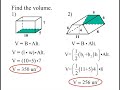 Volume Calculations for Prisms and Cylinders