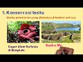 Biosphere Reserves and Conservation Methods