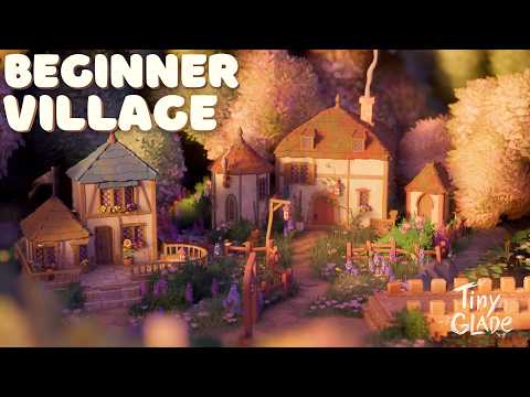 Simple Starter Village in Tiny Glade ~ speed build