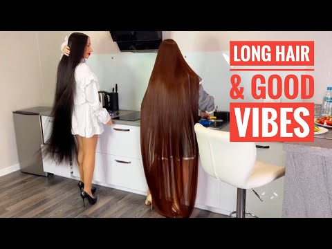Two Rapunzels in the Kitchen – Long Hair & Good Vibes (SELLFY & PATREON PREVIEW) #hair #longhair