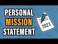 Creating a Personal Mission Statement