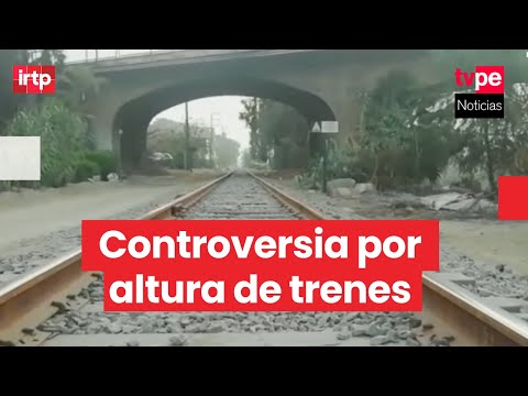 Expertos advierten que trenes donados a la Municipalidad de Lima superarían altura de puentes