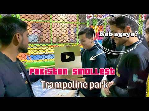 YOUTUBE KI TARAF SE GOLDEN GIFT 🎁 | pakistan smallest trampoline park 🤔