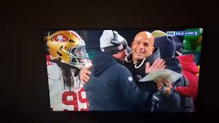 49ERS FAN WATCHING HIS TEAM BEAT THE DEFENDING SUPER BOWL CHAMPS #faithfultothebay #49ers #ninergang