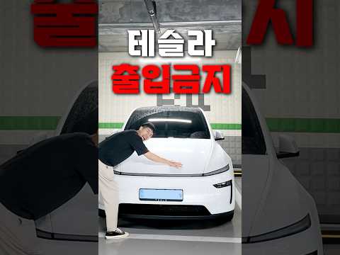 테슬라 타면 들어갈 수 없는 금지된 곳 #모델y #모델3 #테슬라