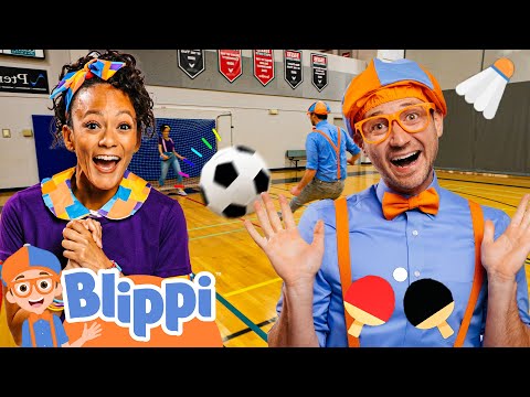 Blippi & Meekah Play Soccer! | Blippi - Sports & Games Cartoons for Kids