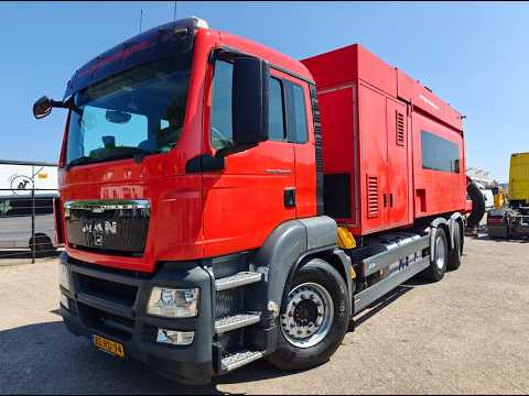 MAN TGS 28.440 6X2-4 BL DagCabine Euro5 - RSP 2 Turbine -SaugBagger 8m3 - Hydraustatisch Rijden - GrondZuiger | Vrachtwagens | Kolkenzuiger