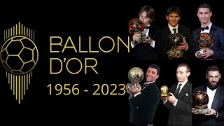 Messi is The king of Ballon d'Or | Here are The Ballon D'or winners of all time #football