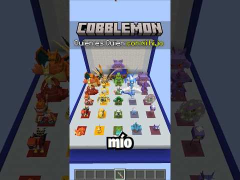 Quién es Quién Pokémon en Minecraft CON MI HIJO! #minecraft