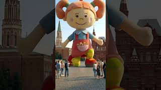 Москва! Встречай Царевну! - Кукла-гигант в столице #царевна #shorts