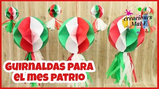 GUIRNALDA DE PAPEL PARA EL MES PATRIO || DIY