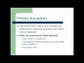 Ecological Succession Concepts