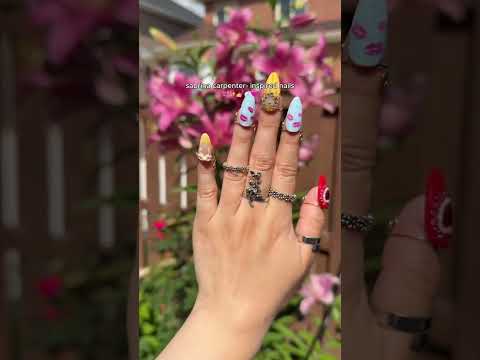 Obsessed with these๐
๐ผ๐#nails #pressonnails #nailart #naildesign #nailtech #sabrinacarpenter